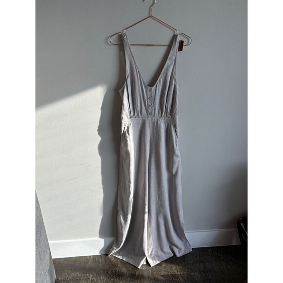 Avec Les Filles Womens Sleeveless Jumpsuit Light Gray Size Small - Picture 1 of 16